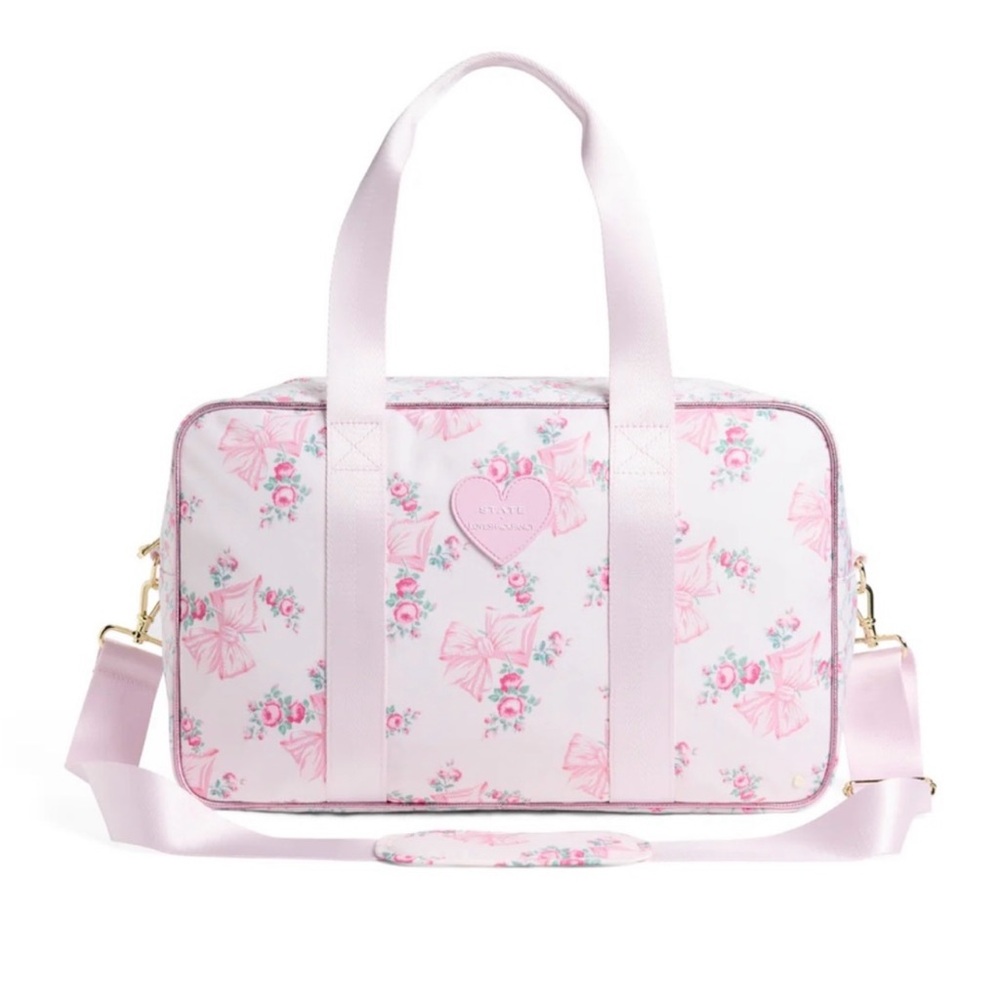 STATE X LoveShackFancy Rockaway Duffle Rosa Beaux